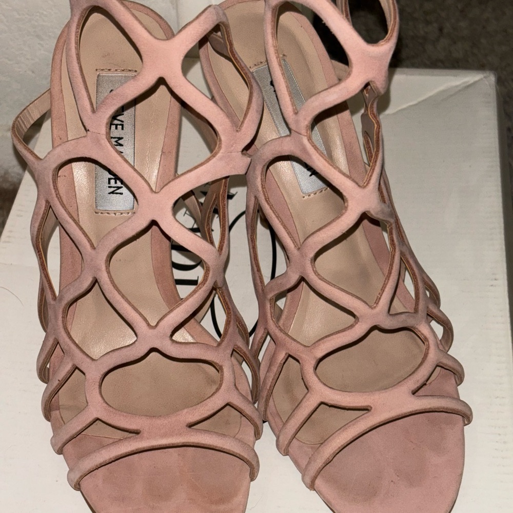 Steve Madden Blush Pink Strappy Heels